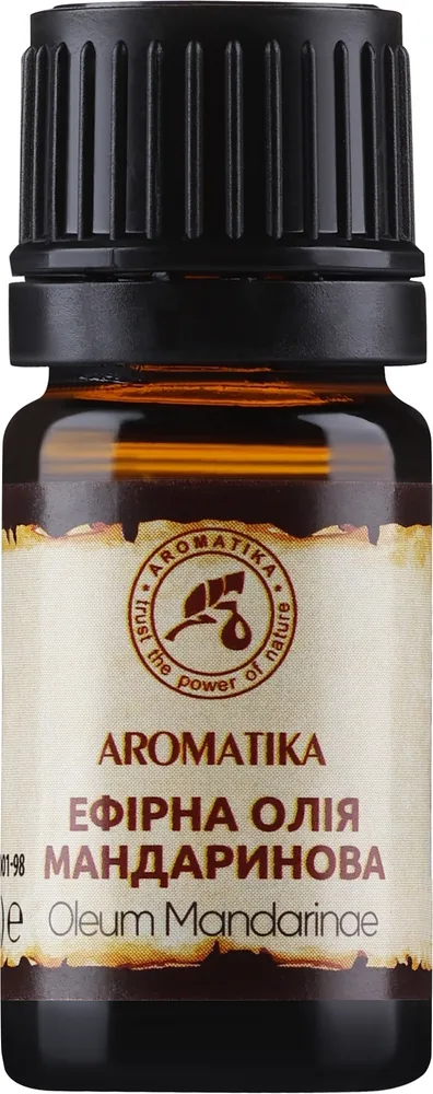 Эфирное масло мандарина Aromatika 100% натуральное для ароматерапии, массажа и ухода за волосами 5 мл