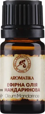 Эфирное масло мандарина Aromatika 100% натуральное для ароматерапии, массажа и ухода за волосами 5 мл