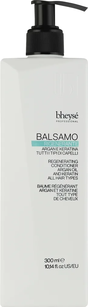 Восстанавливающий кондиционер с аргановым маслом и кератином Bheyse Professional Regenerating Conditioner, 300 мл