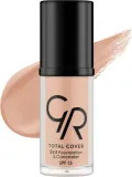 Тональная основа Golden Rose Total Cover 2 в 1 с корректором, 30 мл, оттенок 02 — фото 1