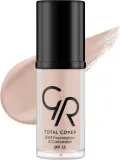 Тональная основа Golden Rose Total Cover 2 в 1 с корректором, 30 мл, оттенок 01 — фото 1