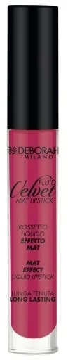 Жидкая помада для губ Deborah Fluid Velvet Mat матовая, оттенок 04 - Shocking Fuchsia