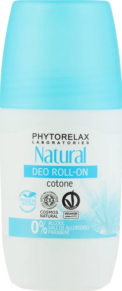 Phytorelax Laboratories Phytorelax Laboratories Natural Roll-On Deo with Oligoelements - Дезодорант шариковый без спирта Phytorelax Natural