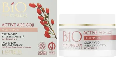 Phytorelax Laboratories Phytorelax Laboratories Active Age Goji Intensive Anti-Age Face Cream - Крем для лица Phytorelax Active Age Goji с ягодами годжи интенсивный 50 мл