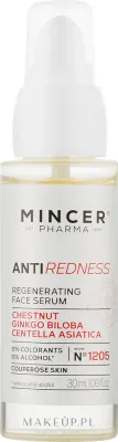 Сыворотка для лица Mincer Pharma Anti Redness N°1205 регенерирующая для кожи с куперозом с каштаном 30 мл