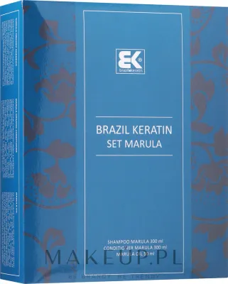 Набор для волос Brazil Keratin Marula шампунь кондиционер и масло с кератином и марулой 300+300+50 мл