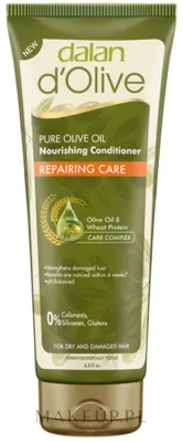 Восстанавливающий кондиционер для сухих и повреждённых волос Dalan d'Olive Repairing Care Conditioner, 400 мл