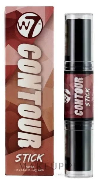 Стик для контурирования лица W7 Contour Stick двусторонний, хайлайтер и бронзер, 2 x 4 г, оттенок Medium/Deep