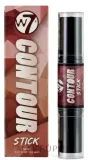 Стик для контурирования лица W7 Contour Stick двусторонний, хайлайтер и бронзер, 2 x 4 г, оттенок Medium/Deep — фото 1