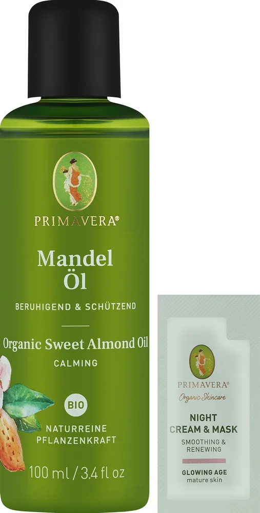 Масло сладкого миндаля Primavera Organic для лица и тела 100 мл