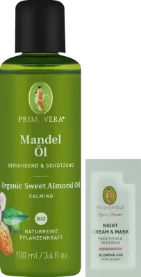 Масло сладкого миндаля Primavera Organic для лица и тела 100 мл