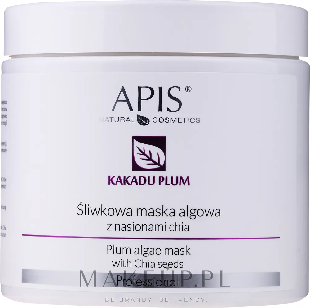 Альгинатная маска для лица APIS Professional Kakadu Plum с семенами чиа для сухой кожи 200 г