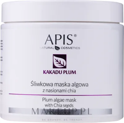 Альгинатная маска для лица APIS Professional Kakadu Plum с семенами чиа для сухой кожи 200 г