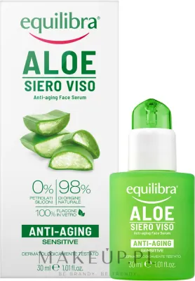 Сыворотка для лица Equilibra Aloe антивозрастная с алоэ и гиалуроновой кислотой 30 мл