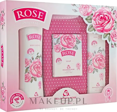 Набор Bulgarian Rose молочко для тела мыло и крем для рук с розовой водой 200 мл + 100 г + 50 мл