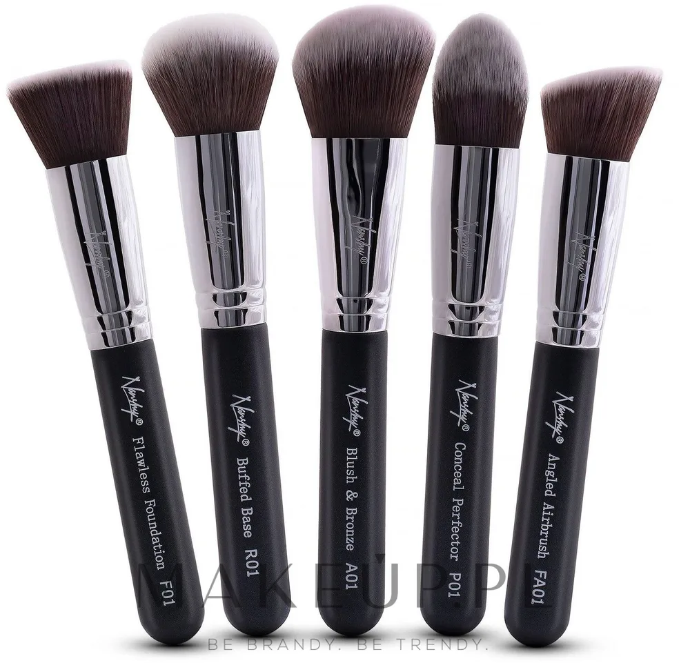 Набор кистей для макияжа Nanshy Face Brush Set Black 5 шт