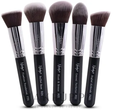 Набор кистей для макияжа Nanshy Face Brush Set Black 5 шт