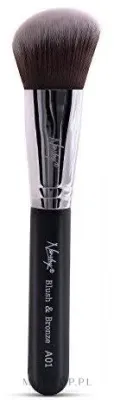 Кисть для румян и бронзера Nanshy Blush & Bronze A01 Onyx Black скошенная