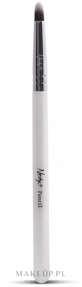 Кисть для теней Nanshy Pencil Brush White карандашная с белой ручкой