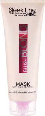 Маска для волос Stapiz Blush Blond для светлых волос, розовый оттенок и жемчужный блеск, авокадо, шёлк, 1000 мл