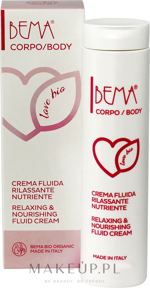 Bema Cosmetici Bema Cosmetici Body Love Bio Relaxing & Nourishing Fluid Cream - Флюид для тела Bema Body Love Bio расслабляющий питательный 200 мл