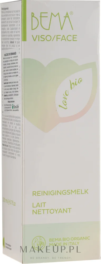 Bema Cosmetici Bema Cosmetici Bema Love Bio Cleansing Milk - Bema Love Bio очищающее молочко с копайбой бразильским орехом и маслом ши 200 мл