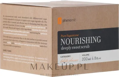 Питательный пилинг сахарный для тела Phenomé Pure Sugarcane Sweet Scrub, 200 мл
