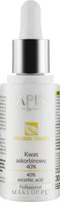 Аскорбиновая кислота 40% APIS Professional Ascorbic TerApis с винной кислотой, 30 мл