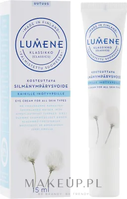 Крем для кожи вокруг глаз Lumene Klassikko Moisturizing увлажняющий, с экстрактом арктического хлопка, 15 мл
