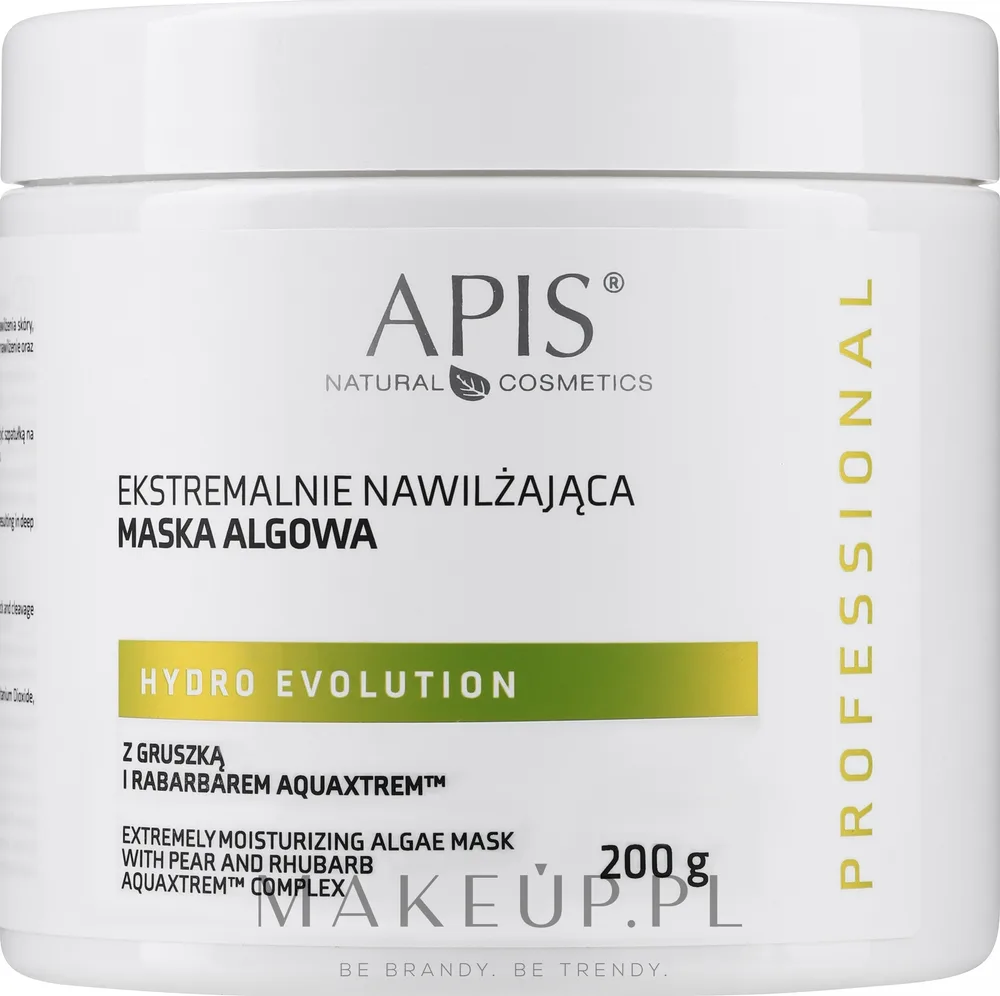 Альгинатная маска для лица APIS Professional Hydro Evolution с грушей и ревенем увлажняющая 200 г