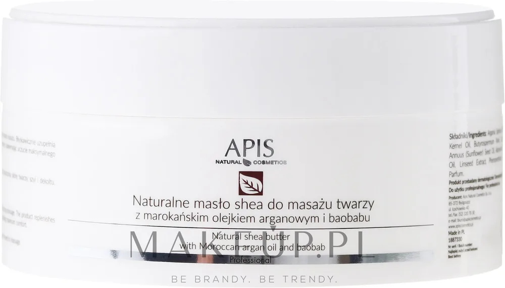 Масло-масло ши для лица APIS Professional Regeneration с аргановым маслом и баобабом 100 г