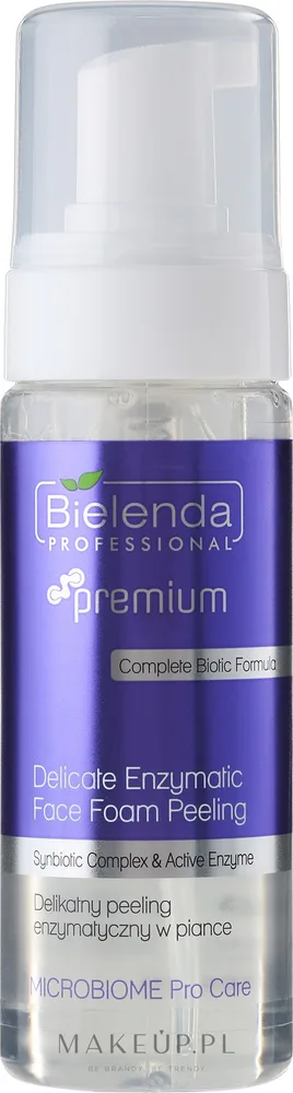 Деликатный энзимный пилинг-пенка Bielenda Professional Microbiome Pro Care с оксаром вирджинским, 160 мл
