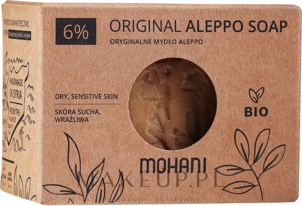 Натуральное алеппское биомыло Mohani с оливой и лавровым маслом, 185 г