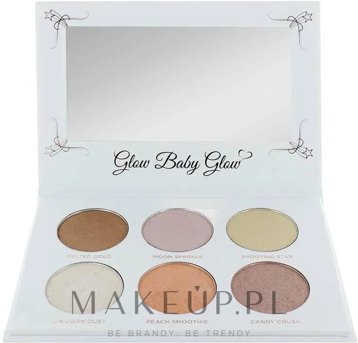 Палетка хайлайтеров для лица Sosu by SJ Highlighter Kit шесть оттенков, прессованные и запечённые текстуры, 1 шт