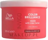 Wella Professionals Wella Professionals Invigo Color Brilliance Vibrant Color Mask Coarse - Маска для волос Wella Invigo Color Brilliance Coarse для окрашенных жёстких волос, защита цвета, лаймовый кавиар, витамин E, 500 мл — фото 3