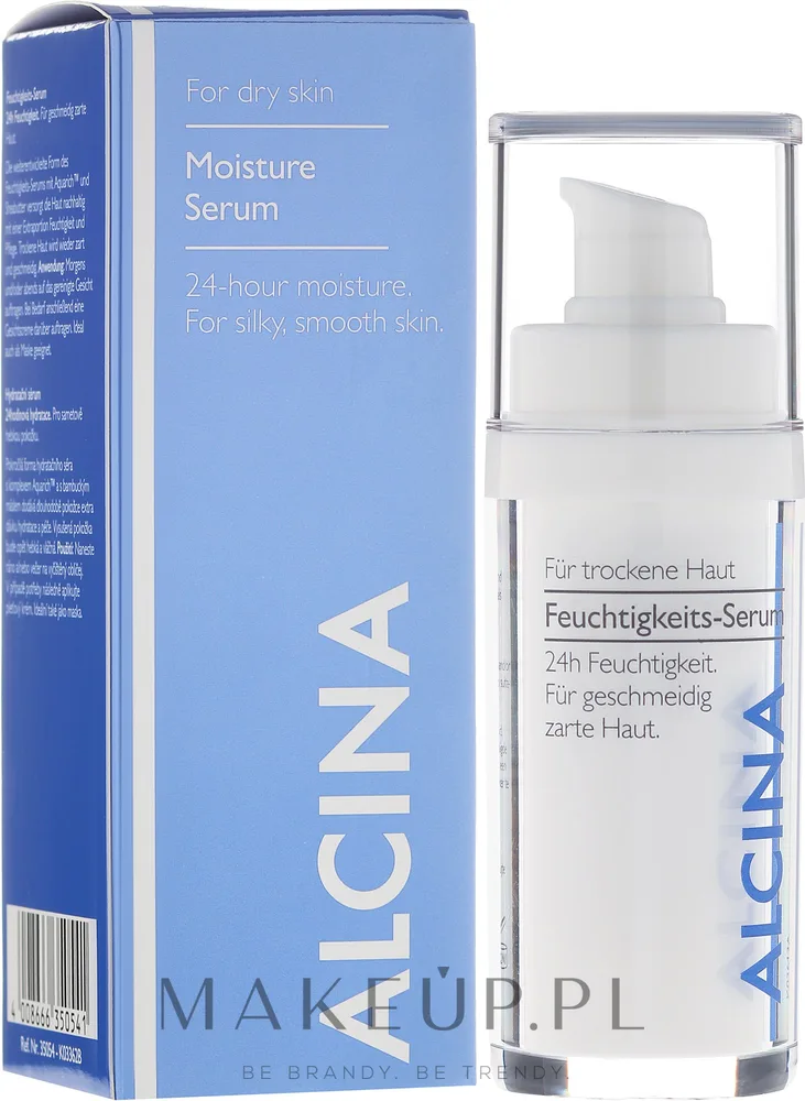 Сыворотка для лица Alcina Professional Moisture увлажняющая для сухой кожи с маслом ши и овсом 30 мл