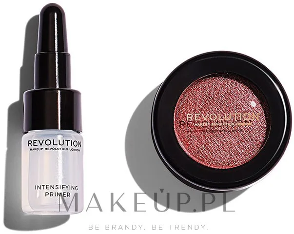 Набор для макияжа глаз Makeup Revolution Flawless Foils тени и база под тени 2 г + 2 мл, оттенок Rose Gold