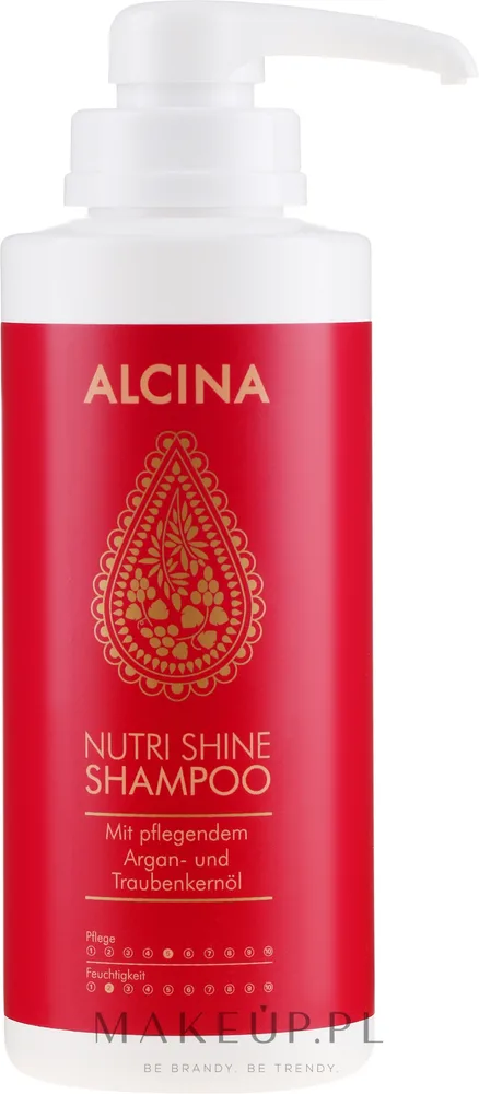 Питательный шампунь Alcina Nutri Shine с маслом арганы и маслом виноградных косточек, 250/500 мл