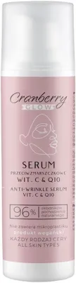 Сыворотка для лица Nova Kosmetyki Cranberry Glow против морщин с витамином C, Q10 и клюквой 30 мл