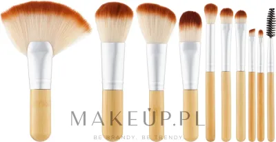 Набор кистей для макияжа Tools For Beauty 10 шт. с чехлом