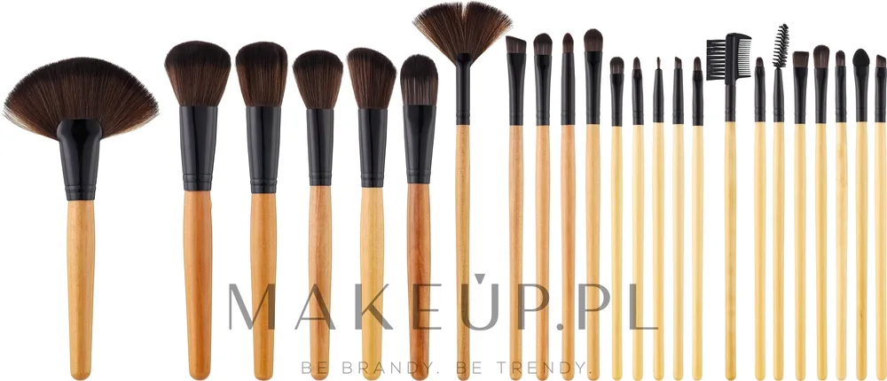 Набор профессиональных кистей для макияжа Tools For Beauty 24 шт. для лица и глаз