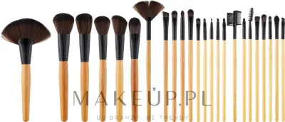 Набор профессиональных кистей для макияжа Tools For Beauty 24 шт. для лица и глаз