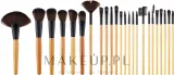 Набор профессиональных кистей для макияжа Tools For Beauty 24 шт. для лица и глаз — фото 1