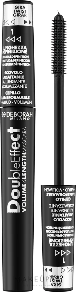 Тушь для ресниц Deborah Double Effect объём и длина ресниц