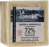 Чистое марсельское мыло La Corvette Savon de Marseille Extra Pur с оливой — фото 1