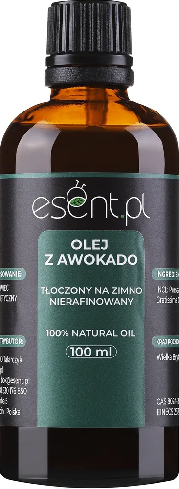 Масло авокадо Esent нерафинированное 100% для тела 500 мл