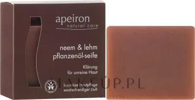 Натуральное мыло Apeiron Neem & Clay с нимом и глиной для проблемной кожи, 100 г