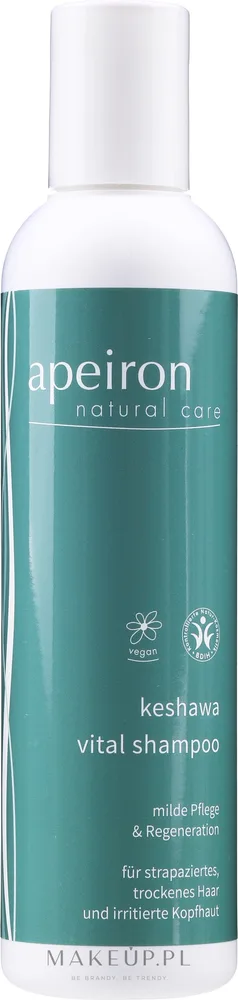 Шампунь Apeiron Keshawa Vital для сухих повреждённых волос и раздражённой кожи головы, 200 мл