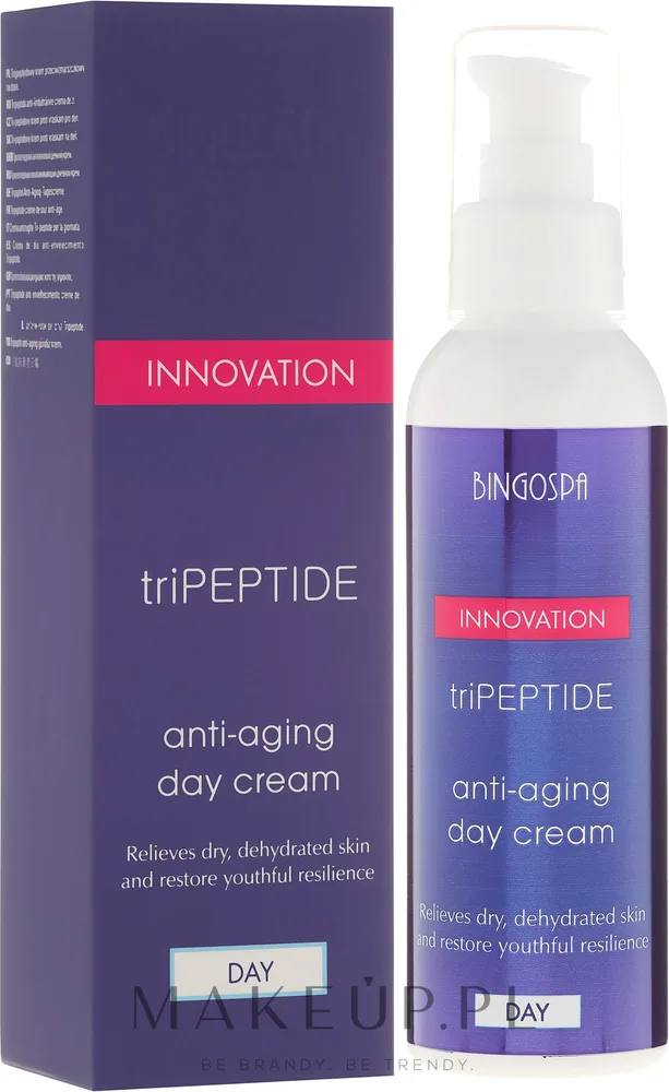 Крем для лица BingoSpa Innovation TriPeptide дневной против морщин с пептидами 135 г