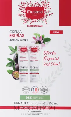 Набор кремов Mustela Maternite для профилактики растяжек с маслом ши 2x250 мл